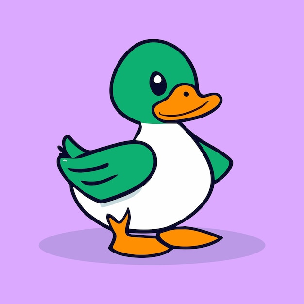 Vector free vector little duck cartoon