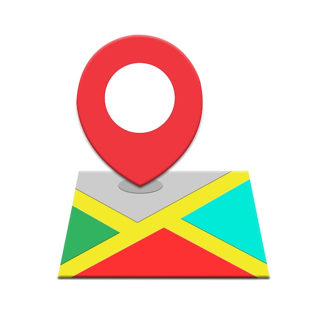 Free vector location pin on map glyph