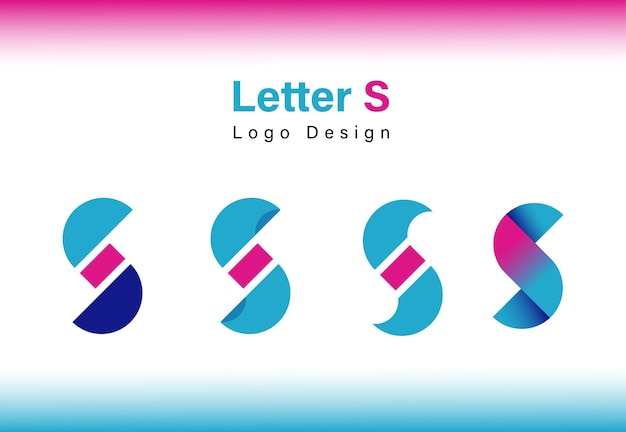 Free vector logo design of the letter 'S'