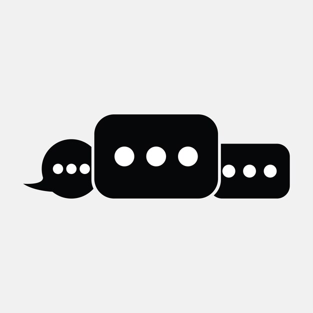 free vector logo silhouette message