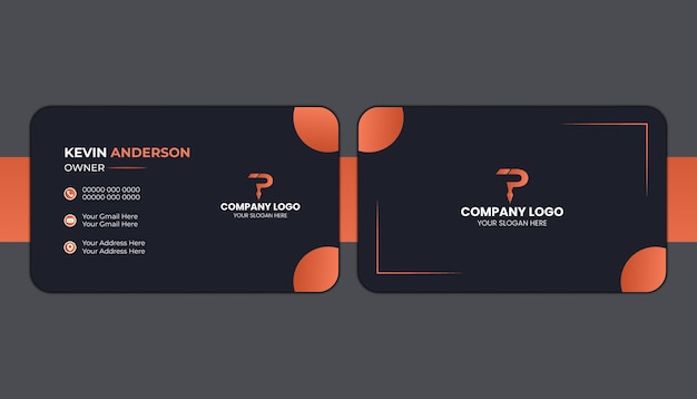 Free vector modern business card design