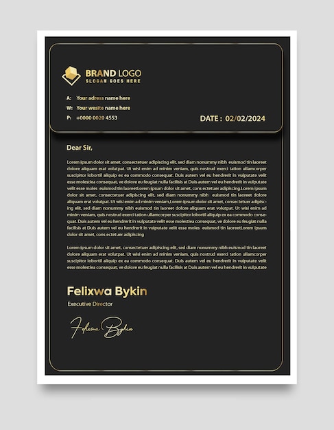 Vector free vector modern business and corporate letterhead template