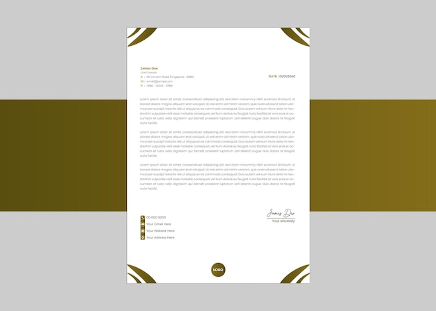 Vector free vector modern business and corporate letterhead