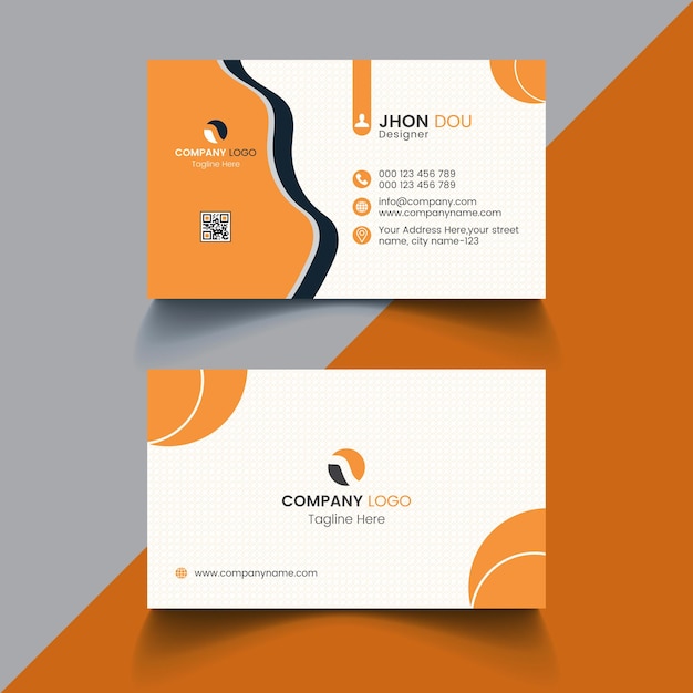 Free vector modern and clean professional business card