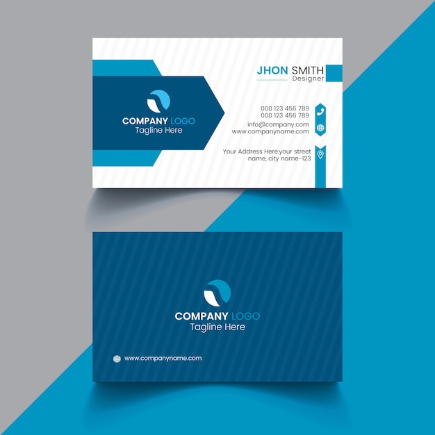 Free vector modern and clean professional business card