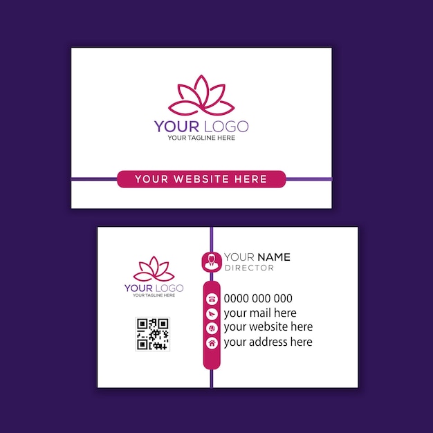 free vector modern and professional business card template