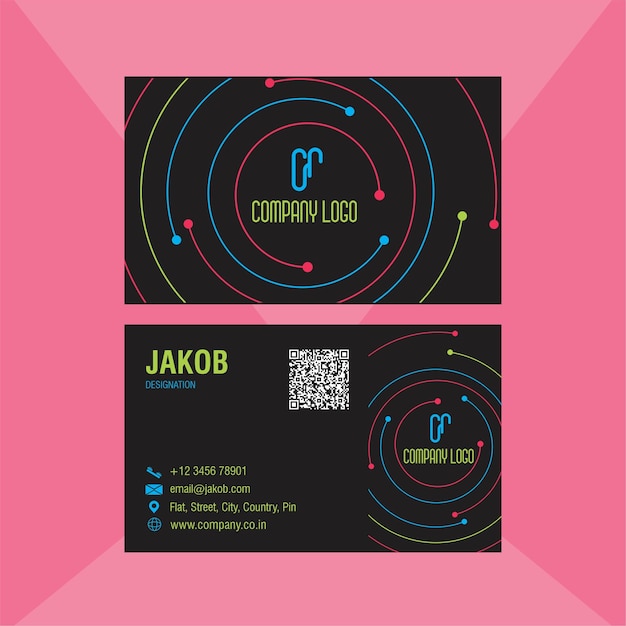 Vector free vector modern professional business visiting card