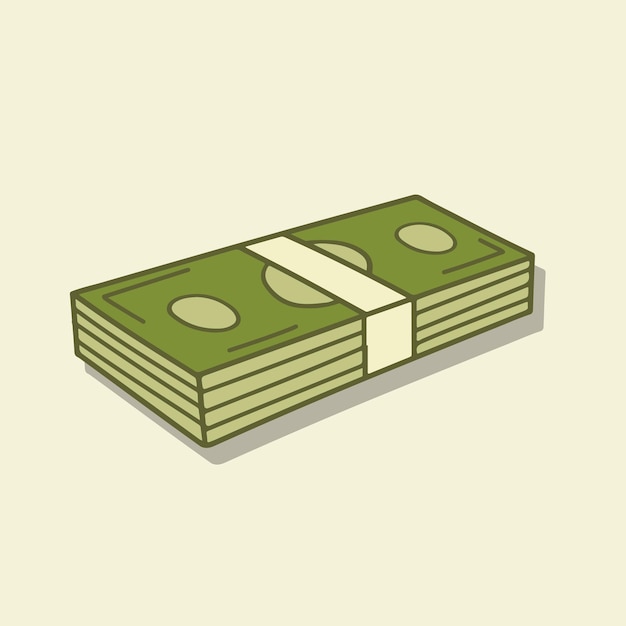 Vettore illustrazione di denaro vettoriale libero