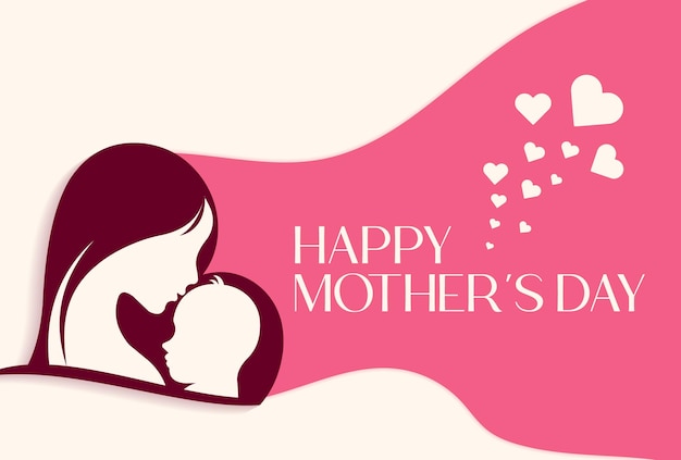 Free vector mothers day minimal simple background