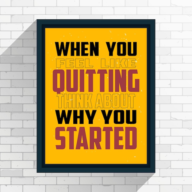 Free Vector Motivational qoutes design