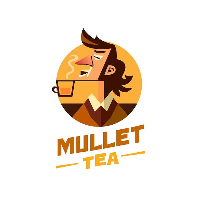Logo del tè di triglia vettoriali gratis