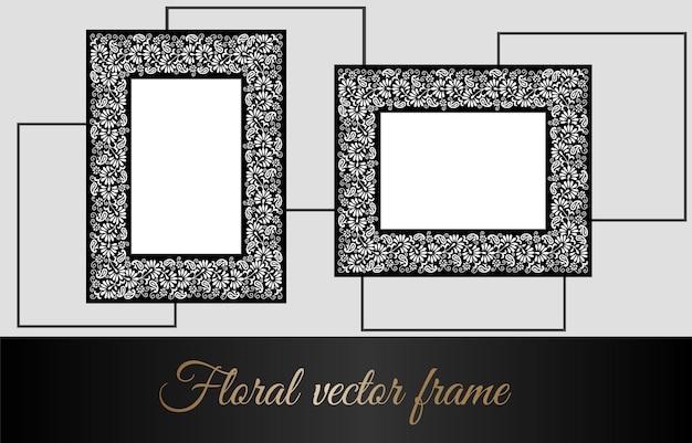 Vector free vector nature ornament frame pattern