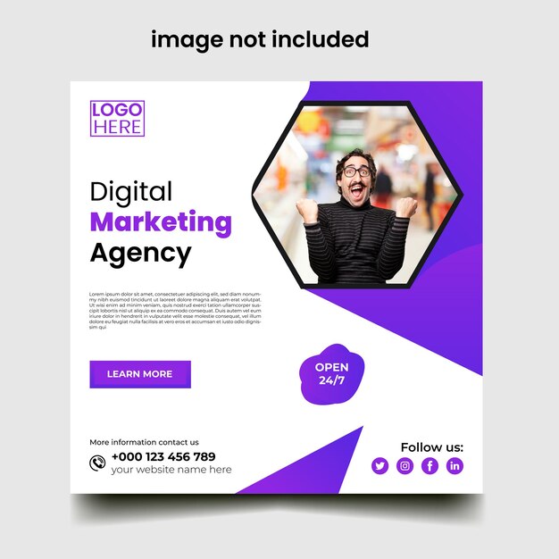 free vector new template social media instagram business