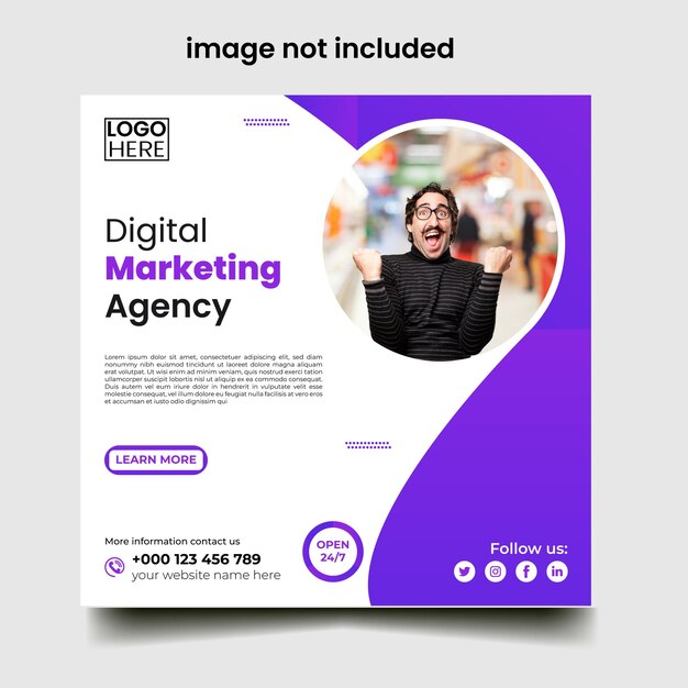 free vector new template social media instagram business