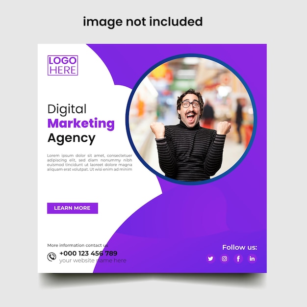 free vector new template social media instagram business
