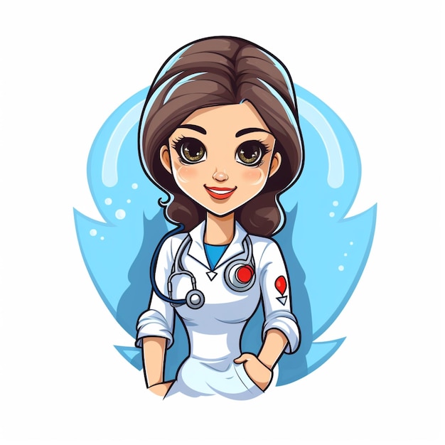 Vector free vector nurse clipart painting isolated