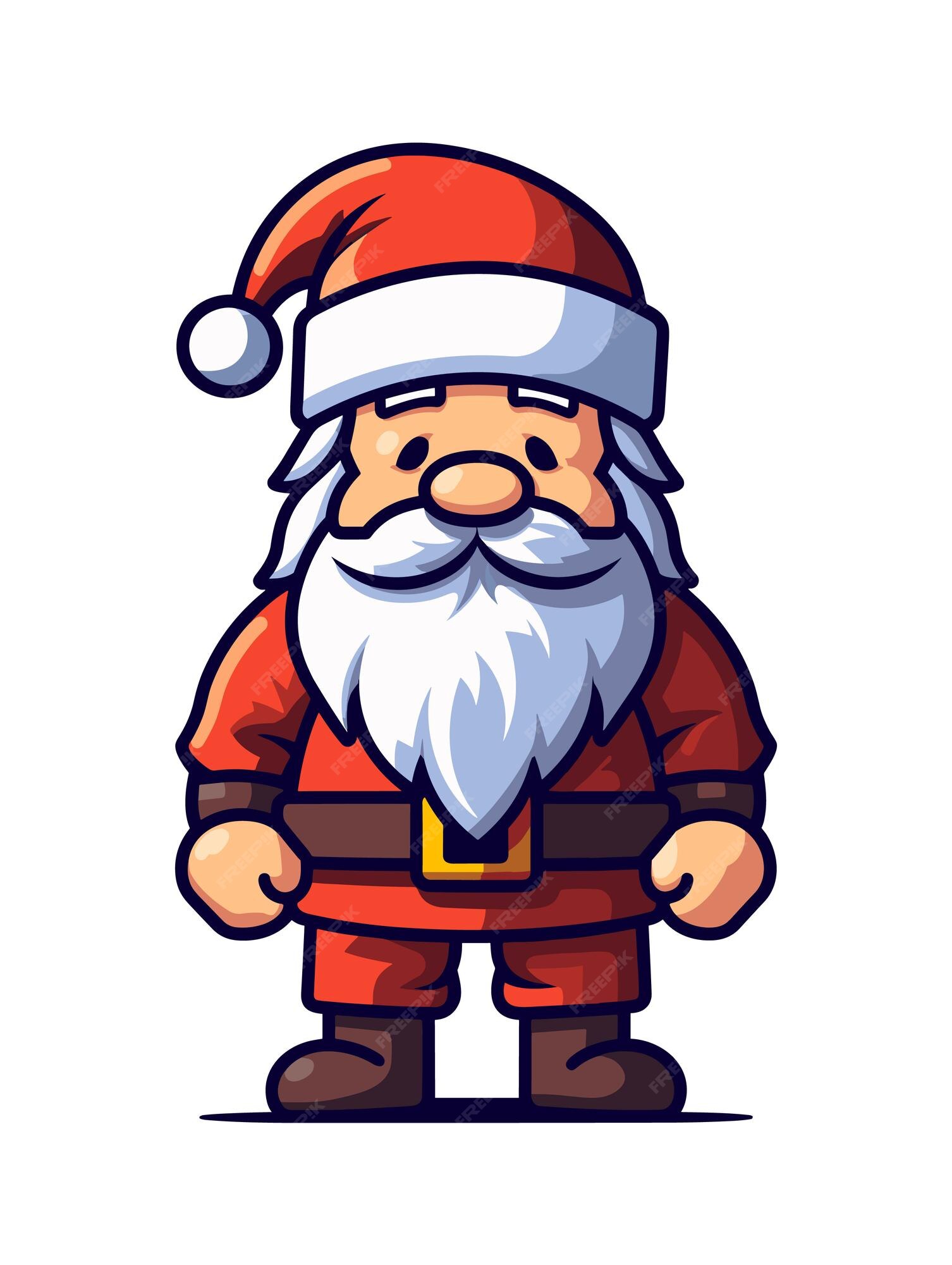 Premium Vector Free vector old santa claus characters bold outline