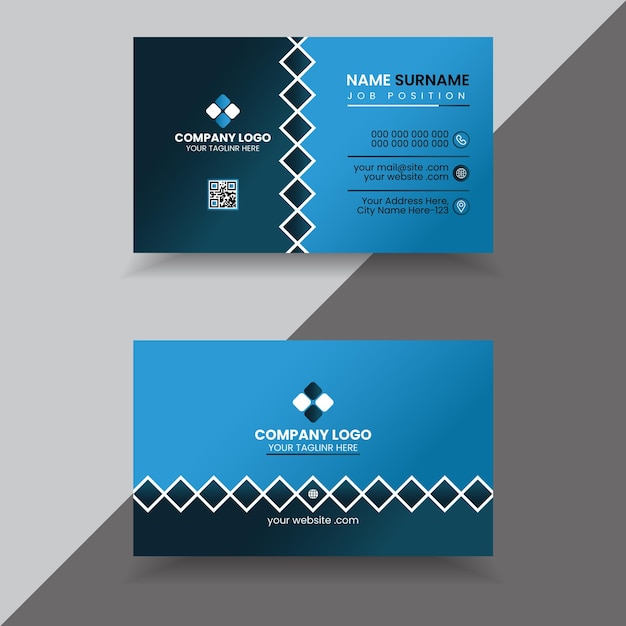 free vector own business card creative and clear business card template