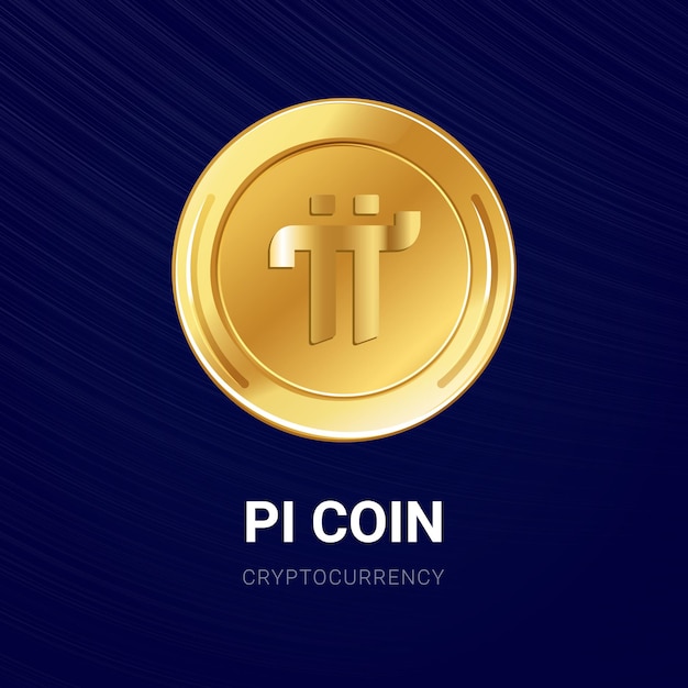 Free vector pi cryptocurrency coin illustration