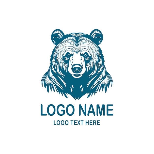 Free vector polar bear logo design