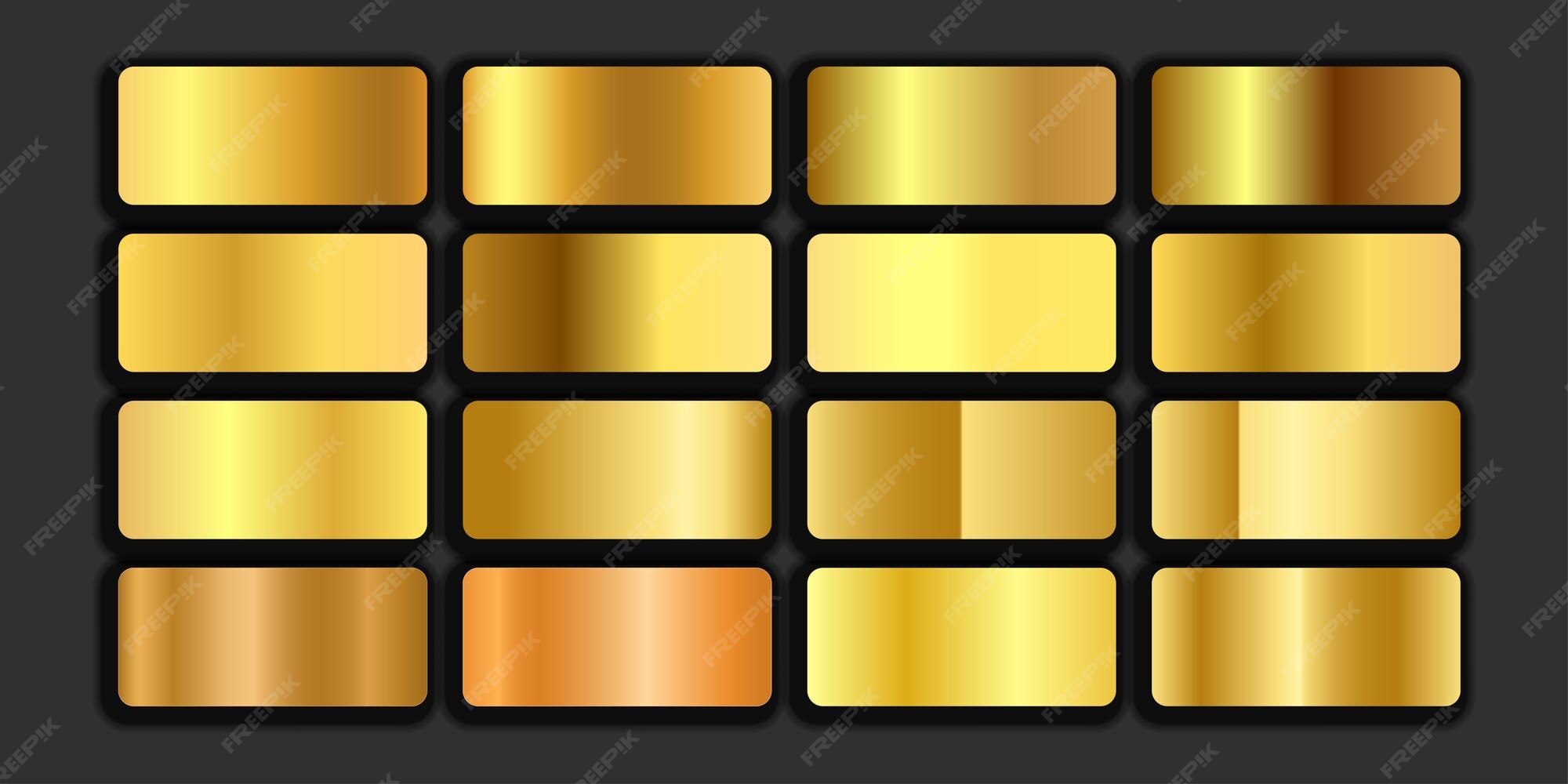 Premium Vector | Free vector premium gold gradients collection (2)