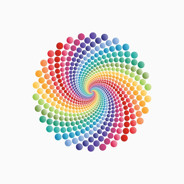 Vector free vector rainbow vortex background design