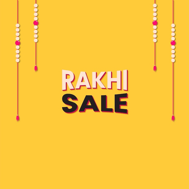 free vector rakhi sale poster rakhi background