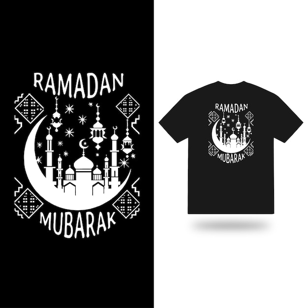 Vector free vector ramadan kareem typography lettering for t shirt