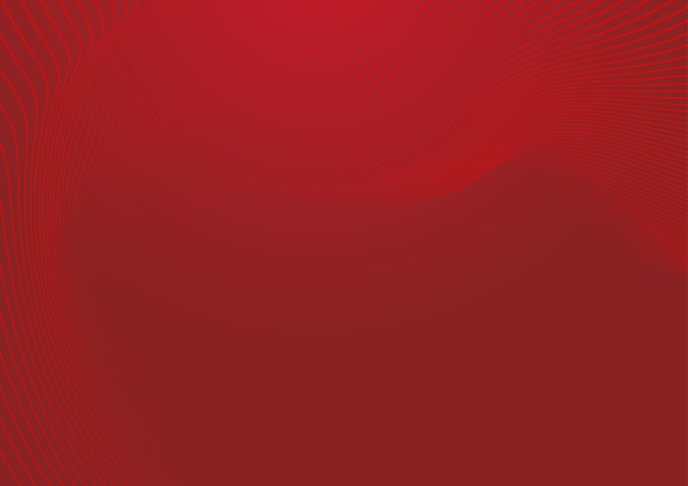 Free vector red background abstract wave line bacgkround