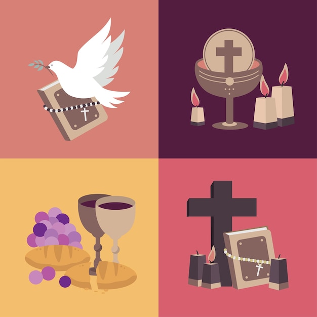 Vector free vector religion icons collection