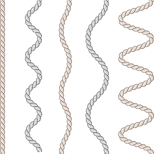 Vector free vector rope style illustration