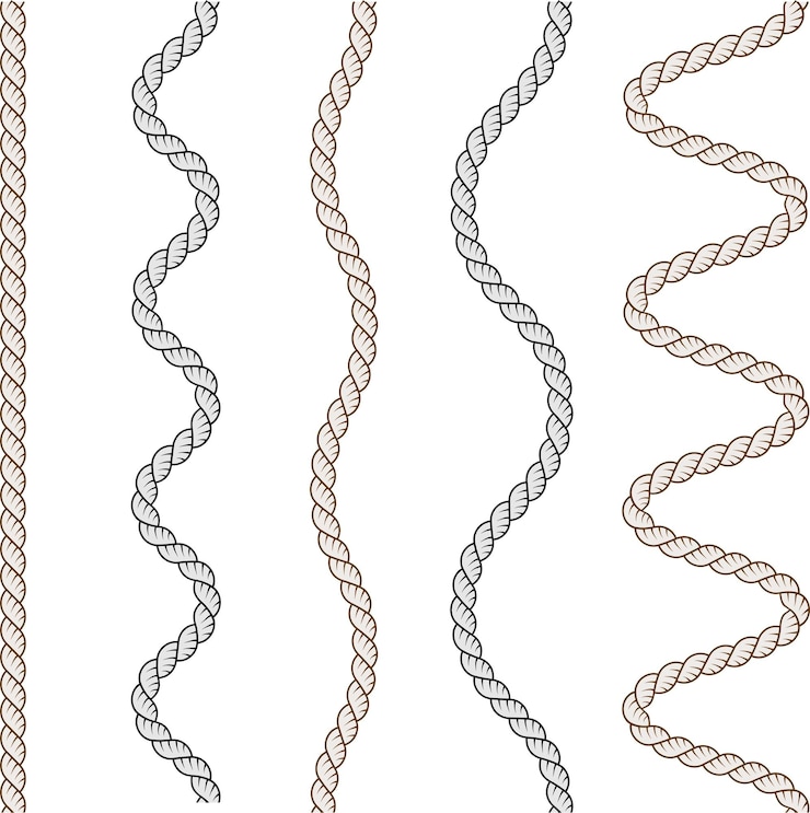 Vector free vector rope style illustration