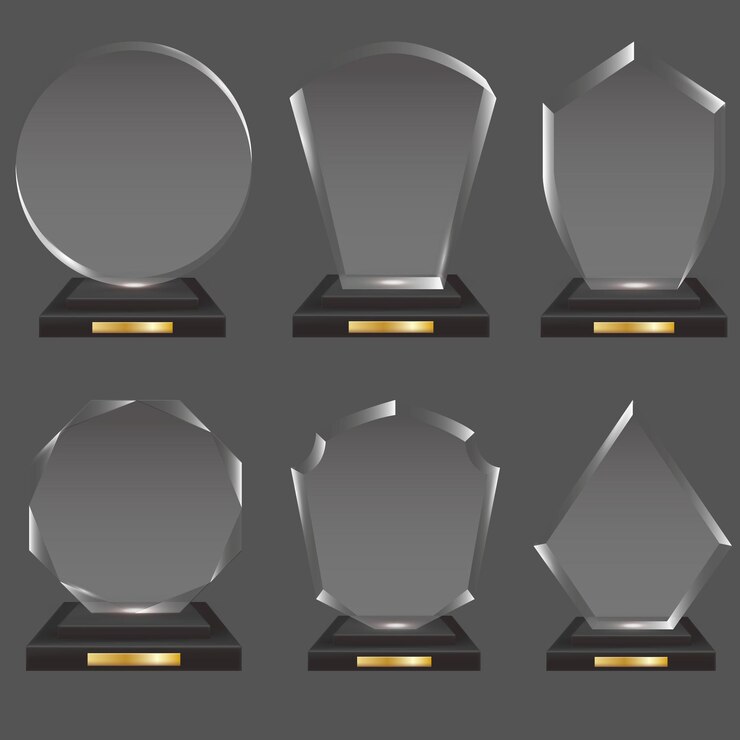 Vector free vector set of glass plates