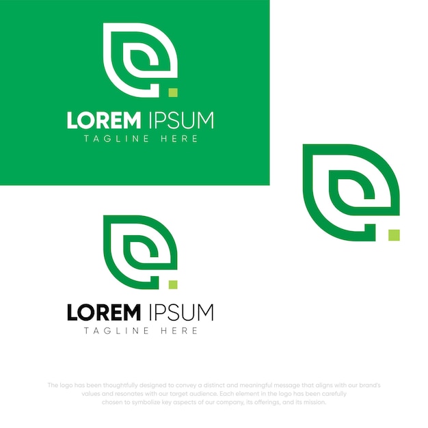 Бесплатный дизайн логотипа Vector Simple Leaf