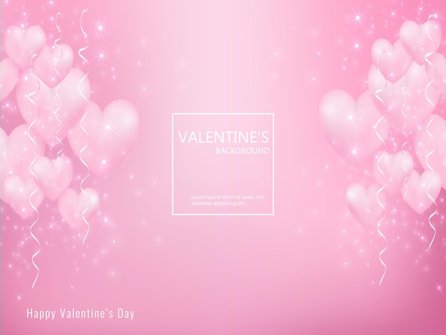 Free vector simple valentines day background