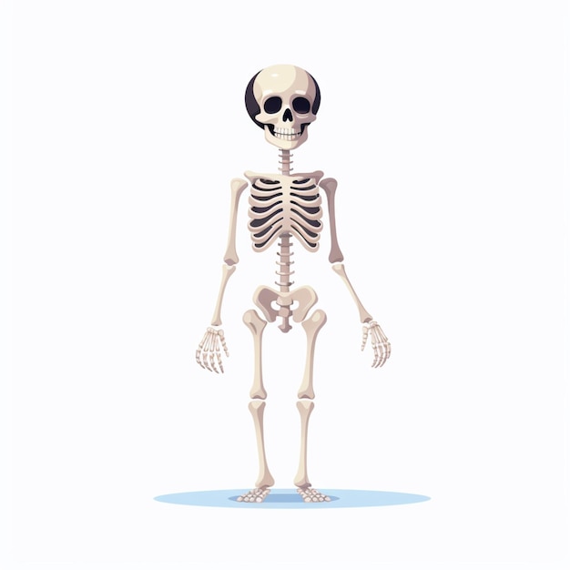 Free vector skeleton character art illustration