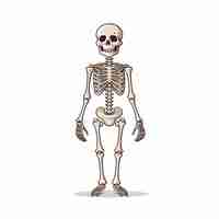 Vector free vector skeleton character art illustration