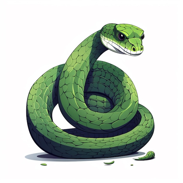 Vector free vector snake art illustration