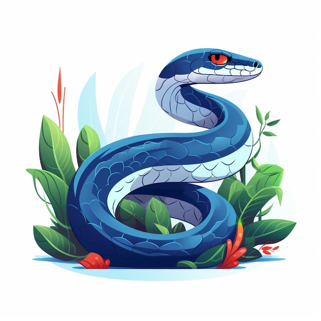 Vector free vector snake art illustration