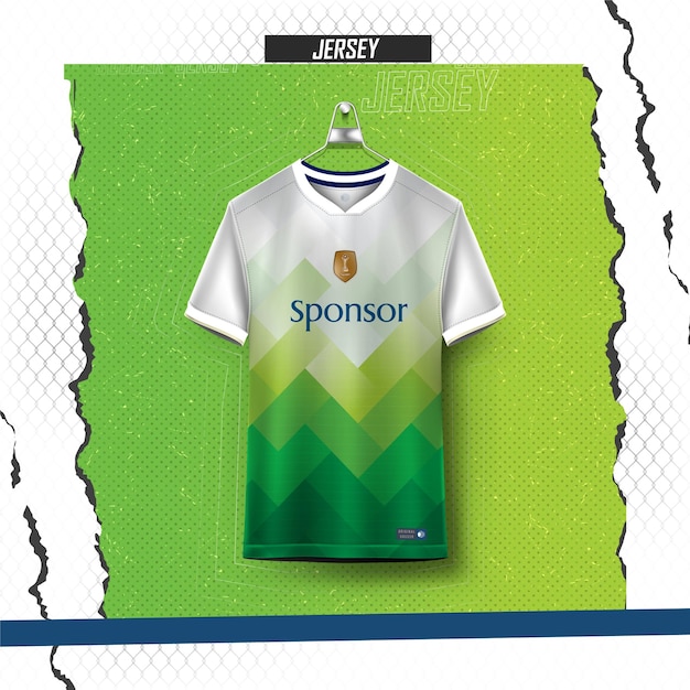 Design della maglia da calcio vettoriale gratuito per la sublimazione, design della maglietta sportiva