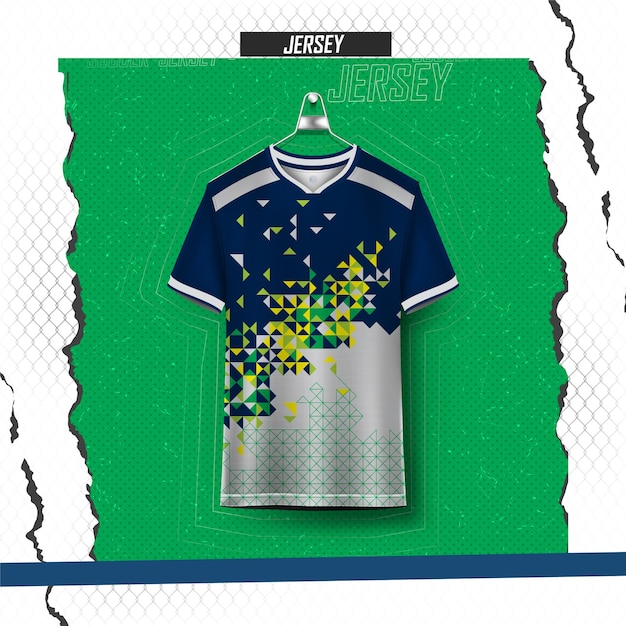 Free vector soccer jersey design for sublimation, sport t shirt design