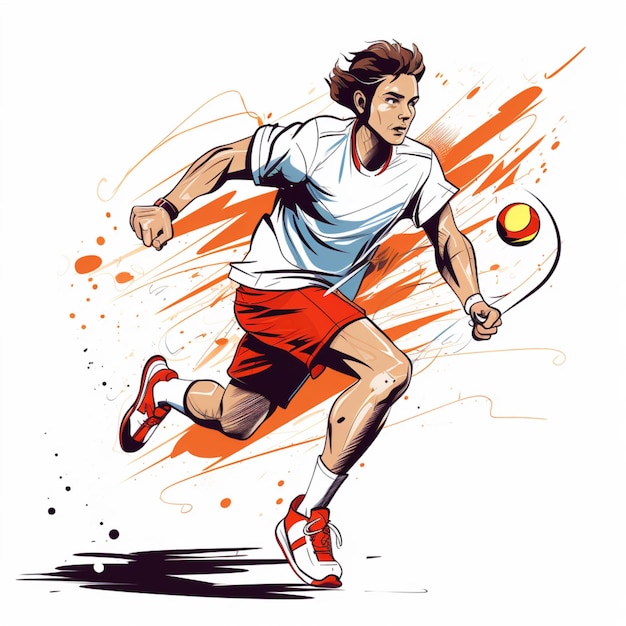 Free vector sport drawing art illustration