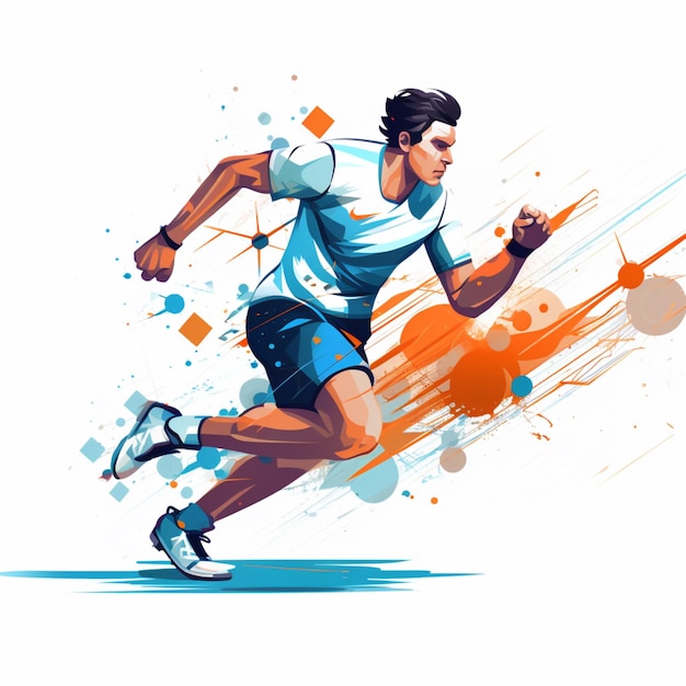 Free vector sports art illustration