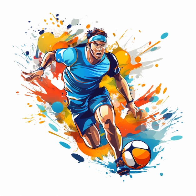 Free vector sports art illustration