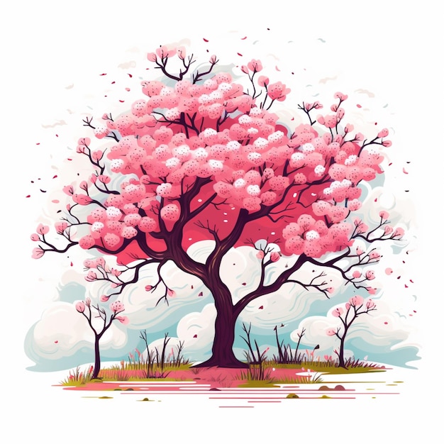 Free vector spring art illustration