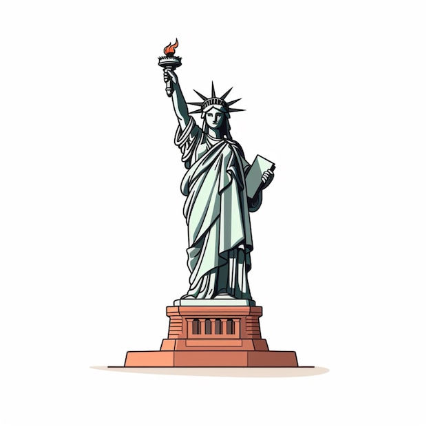 Vector free vector statue of liberty art illustration