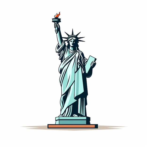 Vector free vector statue of liberty art illustration