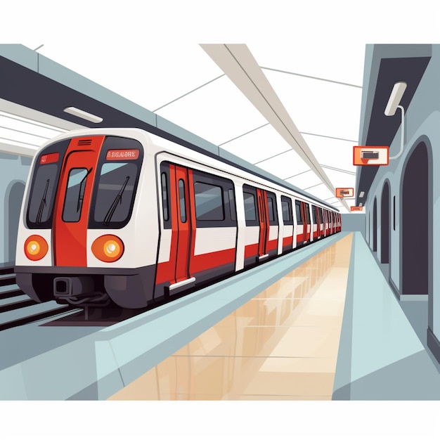 Vector free vector subway art illustration