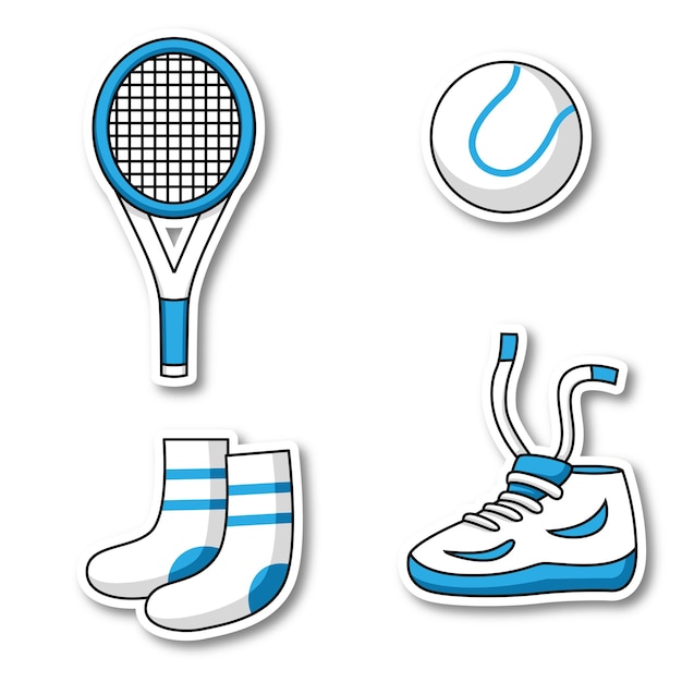 Vector free vector tennis equipment tools