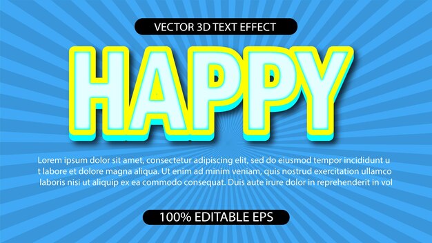 Vector free vector text effect